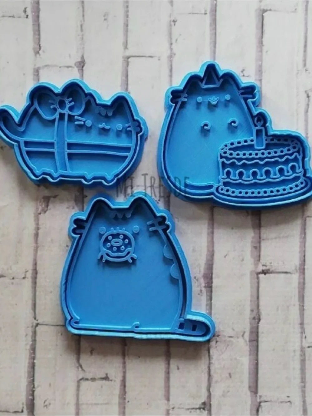 Pusheen Cat Cookie Cutter Set - 3 Pieces